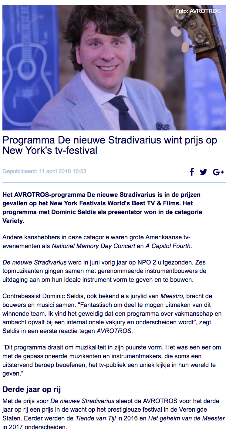 Stradivarius wint prijs2